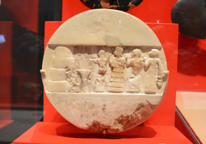 Le "Disque de Enheduana" à l'University of Pennsylvania Museum of Archaeology and Anthropology
