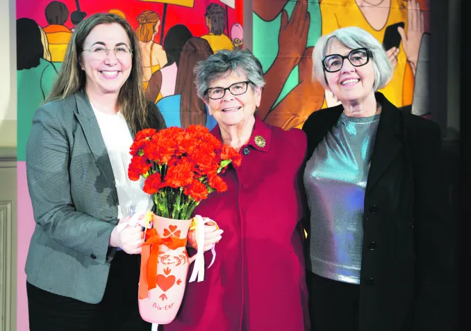 Le jubilé du 50e anniversaire de la CFQF en présence de Cesla Amarelle, de l’ancienne conseillère fédérale Ruth Dreifuss et de la conseillère fédérale Elisabeth Baume-Schneider. © GS-EDI