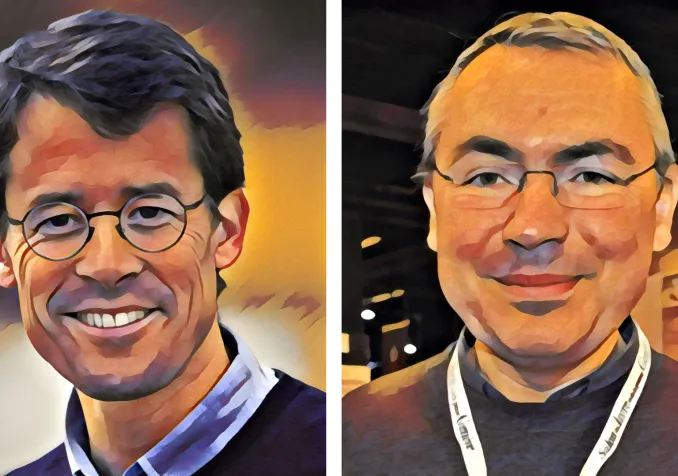 Mathias Wirz et Jacques Rime © Cath.ch / Réformés.ch