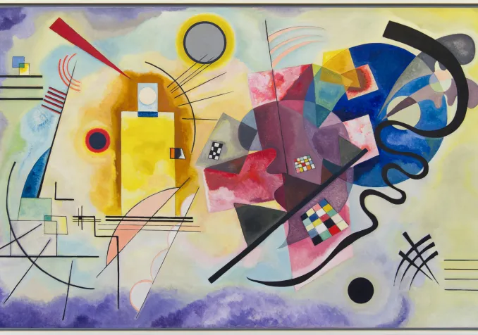 Wassily Kandinsky, Jaune-Rouge-Bleu (Musée National d'Art Moderne, Paris)