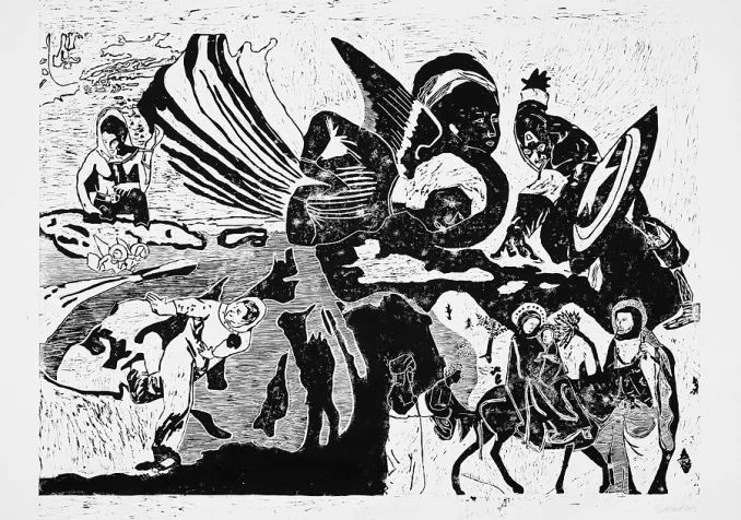 La fuite en Egypte, François Burland