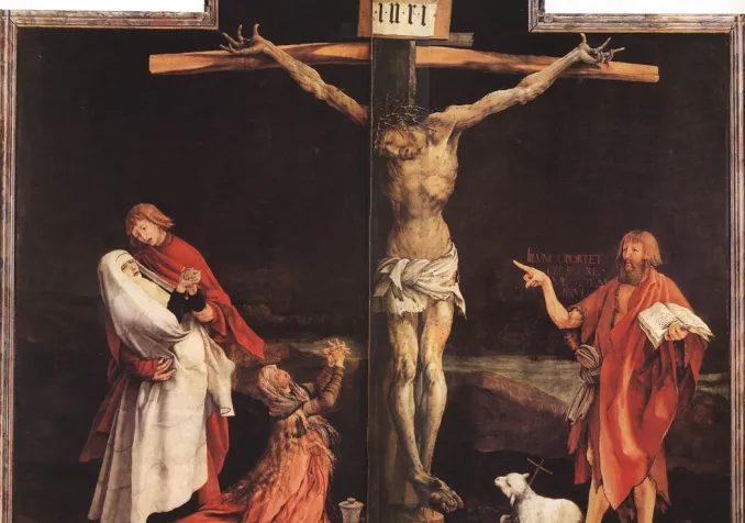 Retable d'Issenheim, peintre Matthias Grünevald, 1512-1516