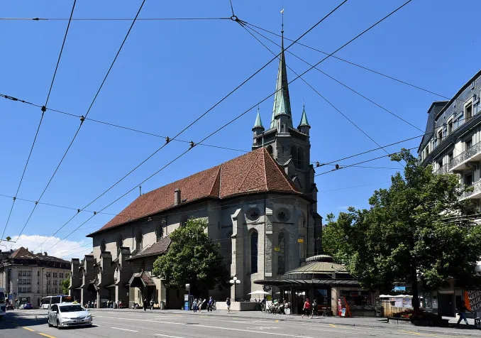 Saint-François Lausanne (©Par Gzzz — Travail personnel, CC BY-SA 4.0, Wikimedia Commons)