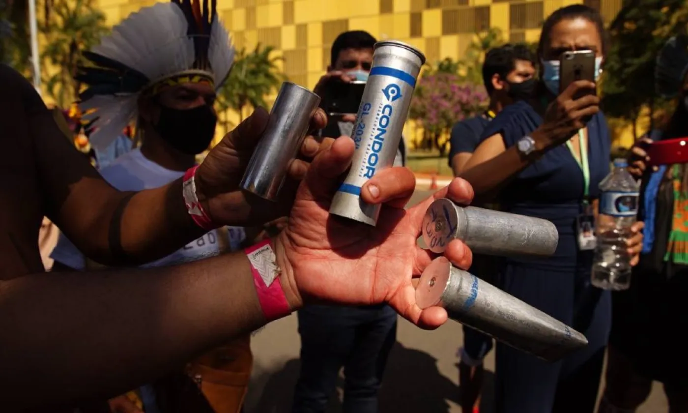 Mobilisation pour la défense des droits des peuples indigènes brésiliens réprimée DR