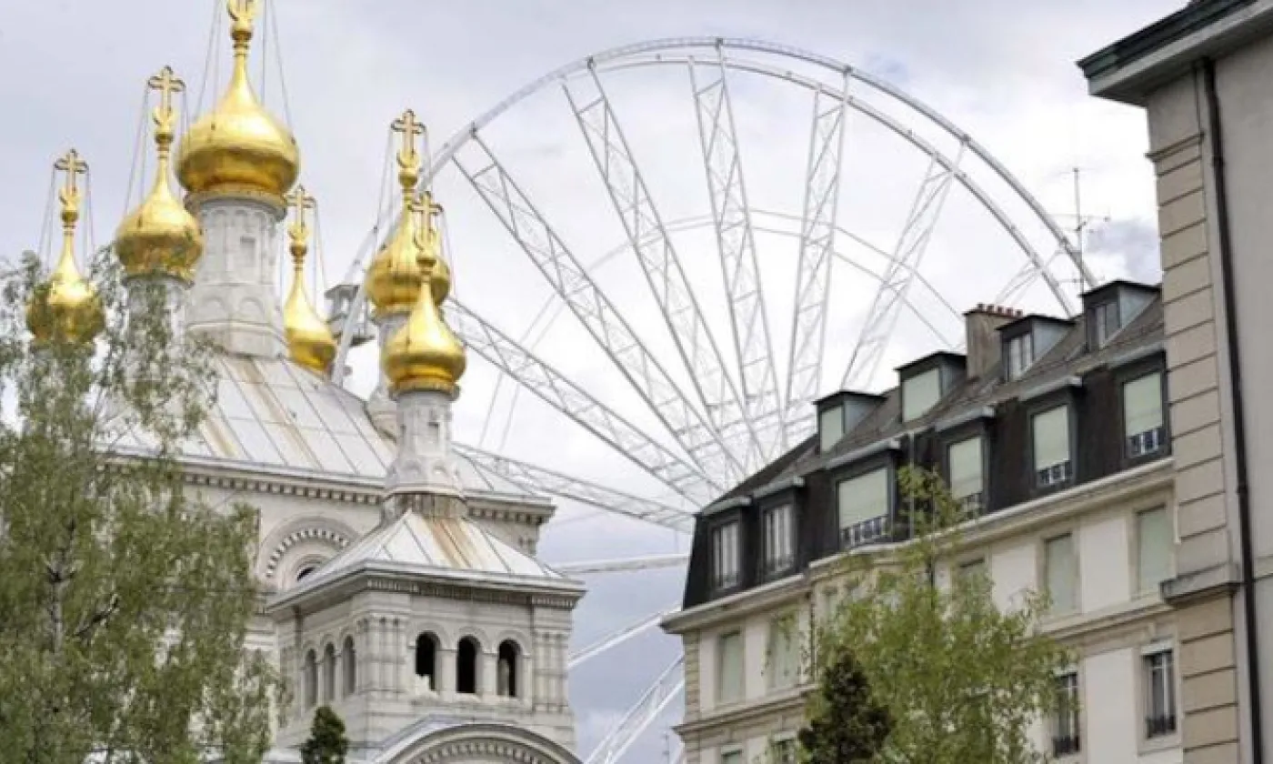 Cathédrale orthodoxe russe de la Sainte Croix à Genève. Keystone - Martial Trezzini