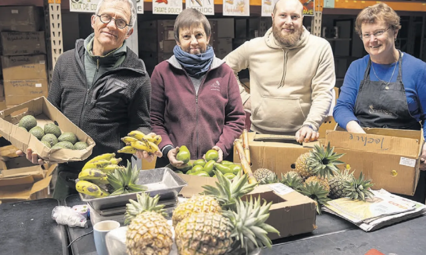 Depuis 1992, la Fondation TerrEspoir met en lien es agriculteurs du Cameroun avec des paroisses protestantes romandes. © J.-B. Sieber