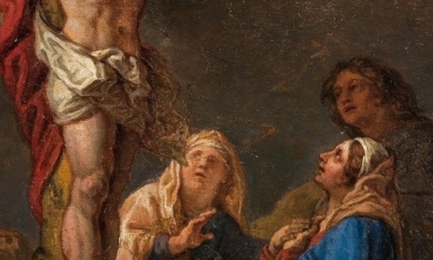 "Les Saintes Femmes et Saint-Jean au pied de la Croix", tableau de Charles de la Fosse CC-PD-Mark