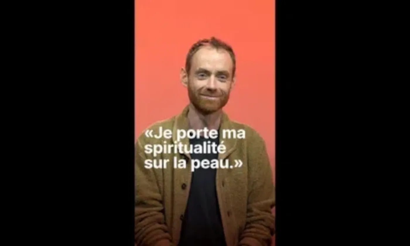 Sébastien: «Je porte ma spiritualité sur la peau.» ©RTSreligion
