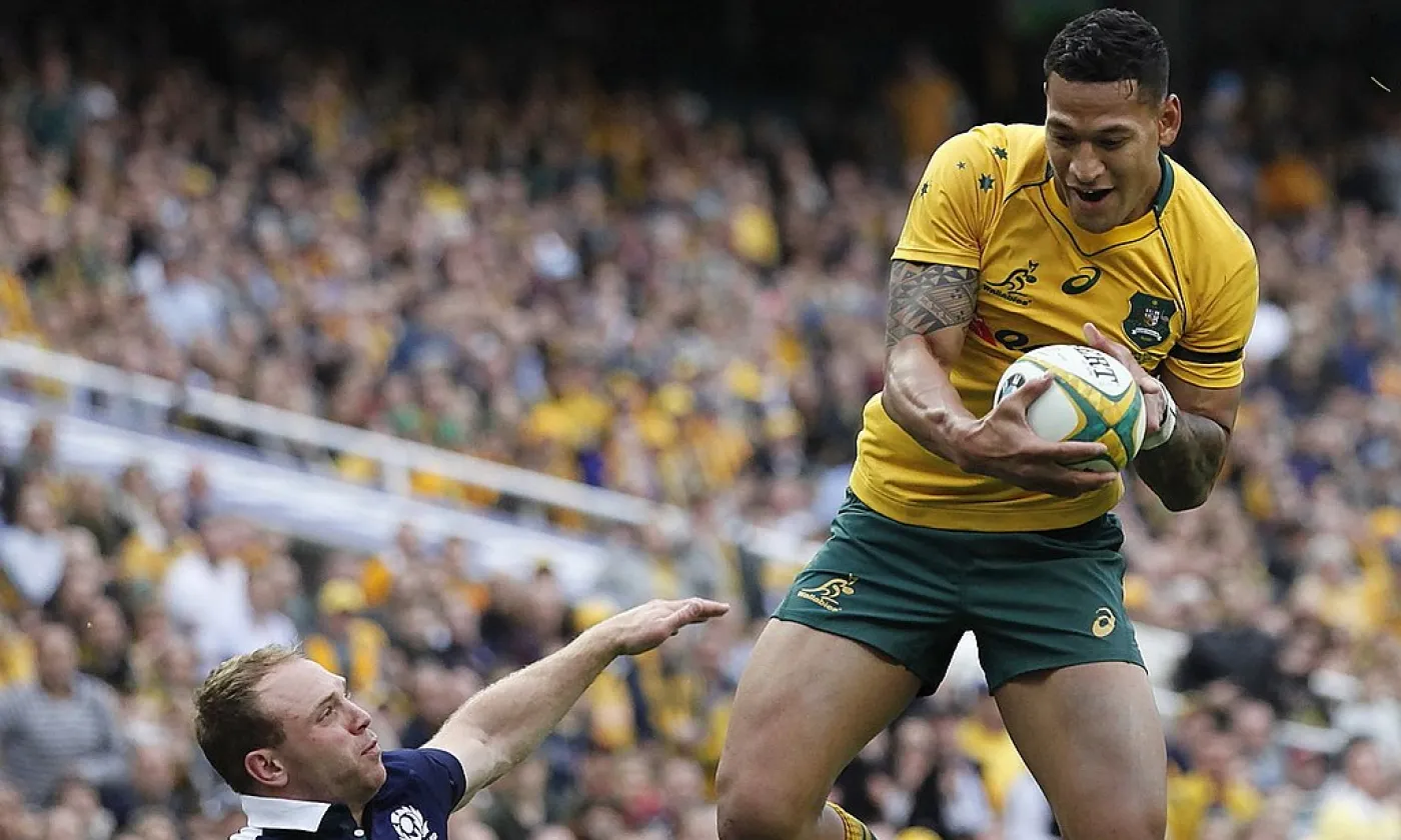 Israel Folau, joueur de rugby australien © Wikimedia Commons - CC BY 2.0 (www.davidmolloyphotography.com)