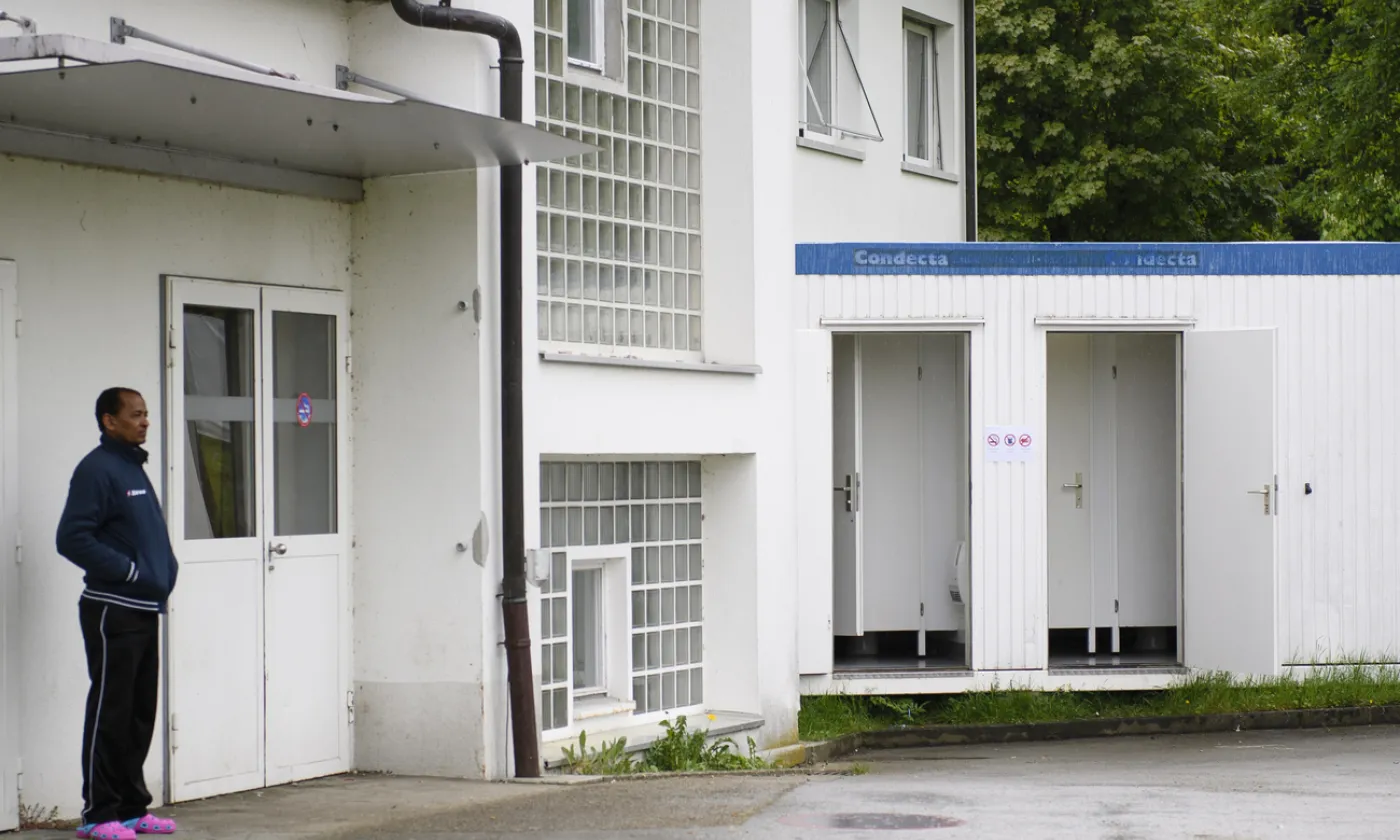 Le centre fédéral de Perreux, à côté de Boudry (NE) en 2016. ©KEYSTONE/Manuel Lopez