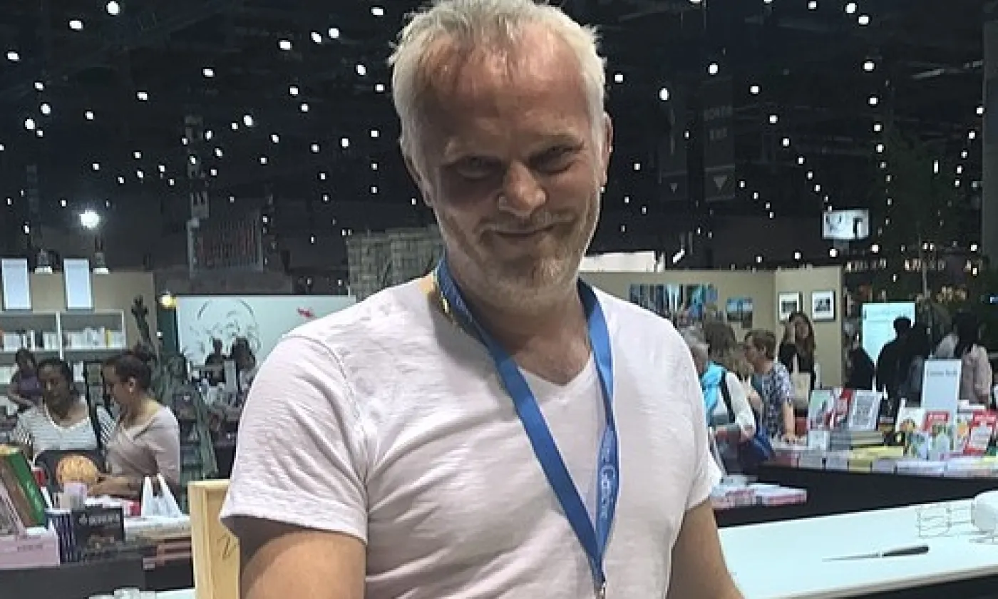 Marc Voltenauer au salon du livre à Genève, 2018 ©ActuaLitté, CC BY-SA 2.0 via Wikimedia Commons