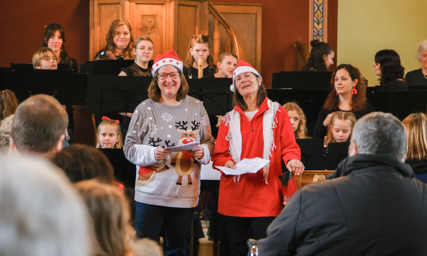 Le concert de Noël de l'association Mil et Une Miches a eu beaucoup de succès. © Elise Dottrens