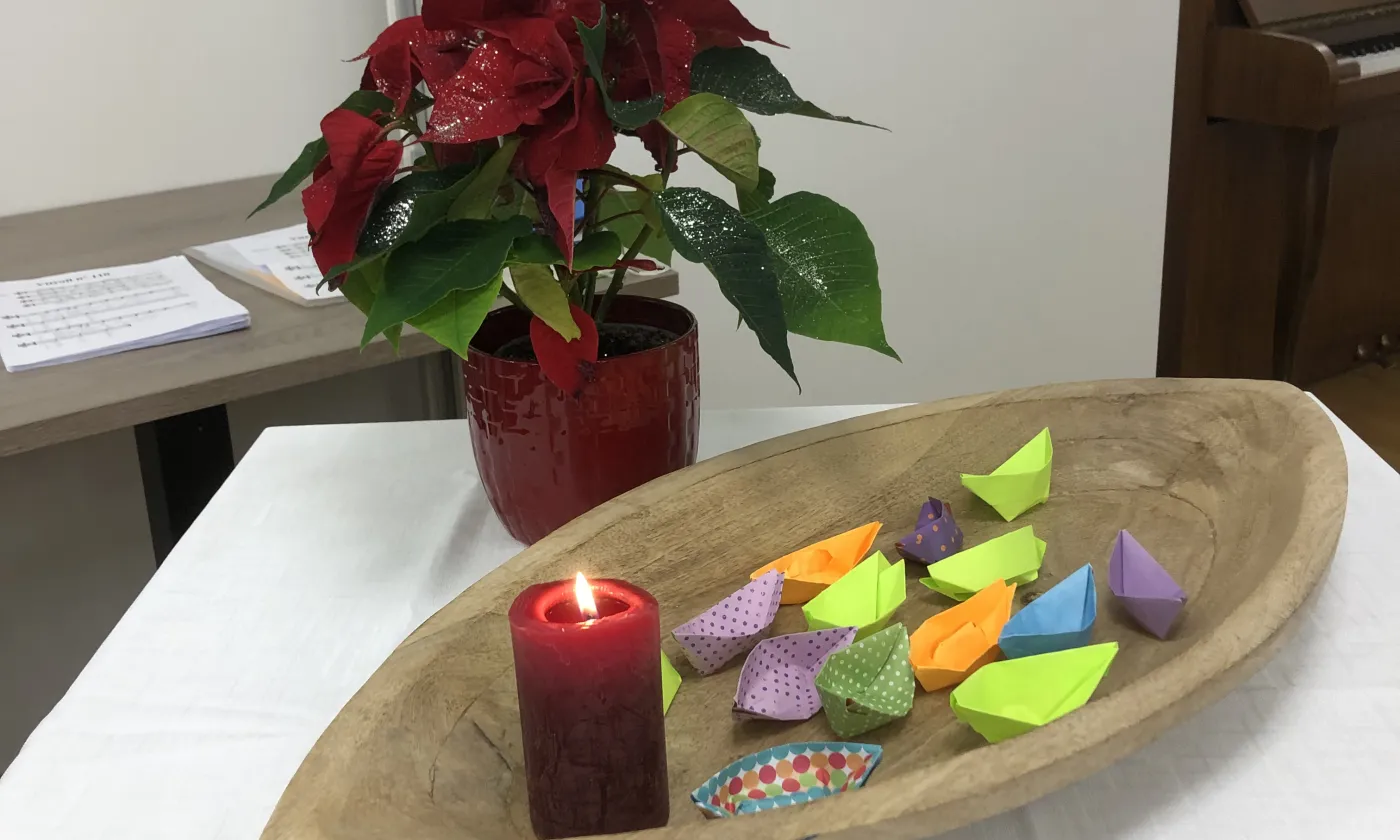 Célébration du souvenir, novembre 2022, passer sur l’autre rive © Anne-Marie Droz