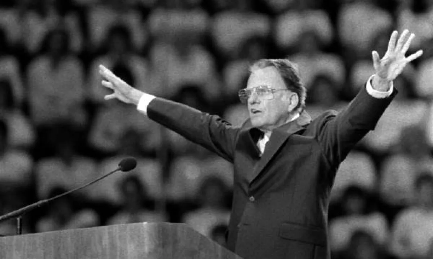 Billy Graham en 1986 ©Foley, Mark T., 1943-, Public domain, Wikimedia Commons