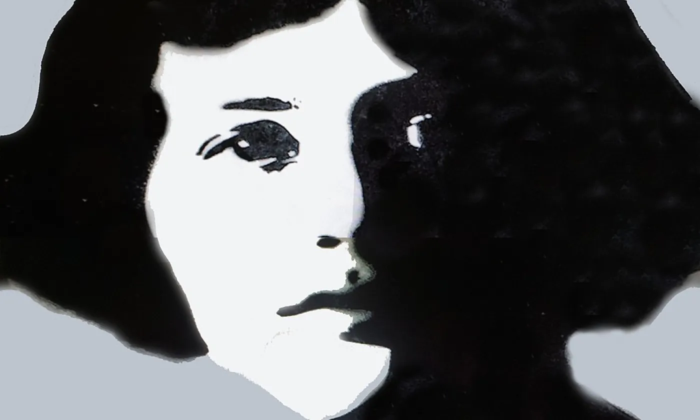 Tableau "street art" de la philosophe Simone Weil à Berlin Kreuzberg ©Marko Kafé, CC BY-SA 4.0 Wikimedia Commons