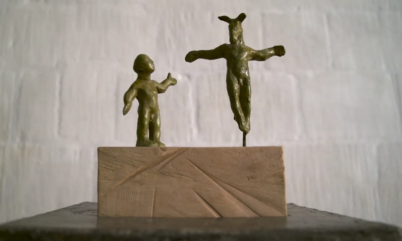 Le «Christâne» du sculpteur Zaric, à voir à l'église Saint-François à Lausanne. @ Max Idje