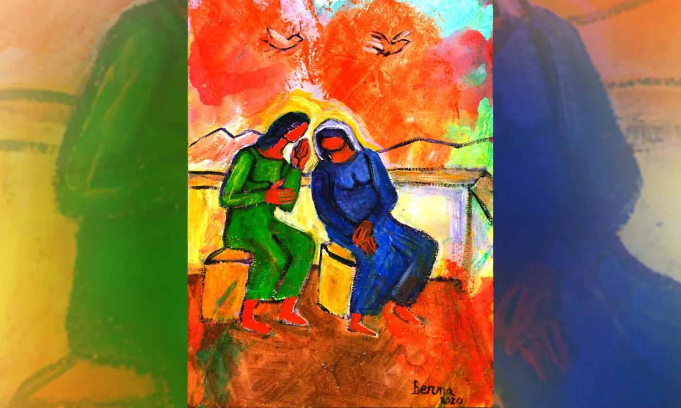 Marie et Elisabeth en train de partager. © Berna