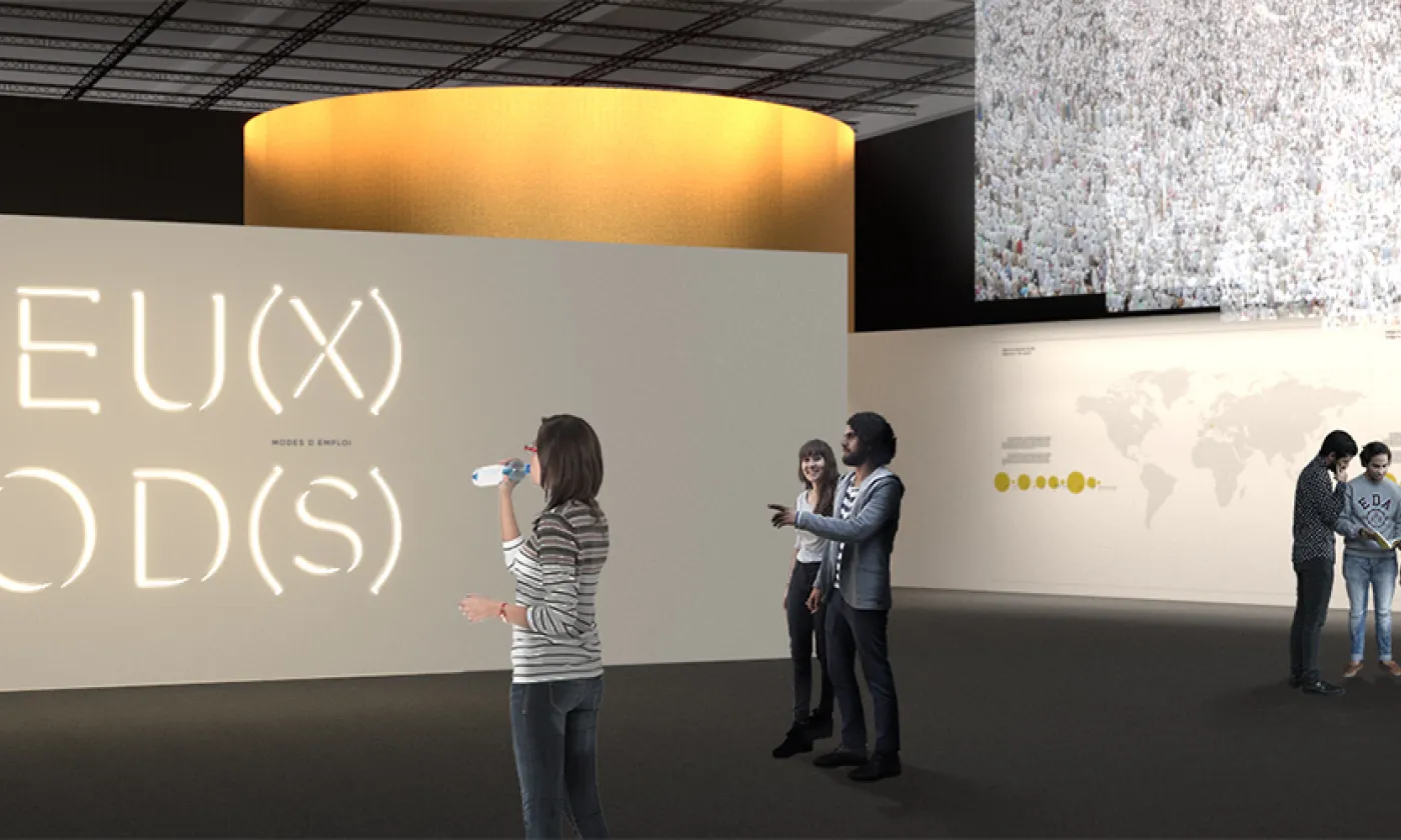 Entrée de l’exposition «Dieu(x), modes d’emploi», dès le 11 octobre 2019 à Palexpo. DR