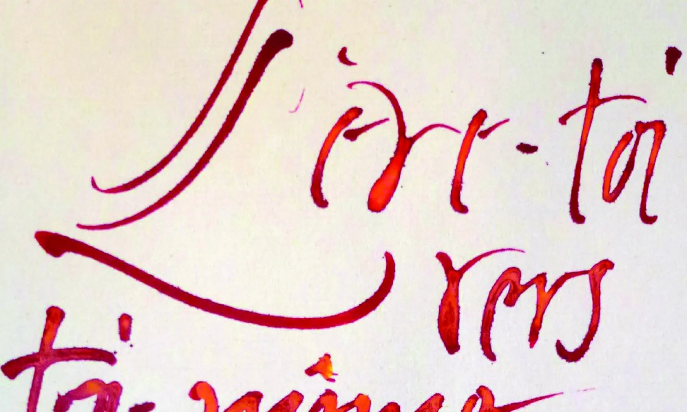 Calligraphie Latine-Occidentale Avec Shinta Zenker