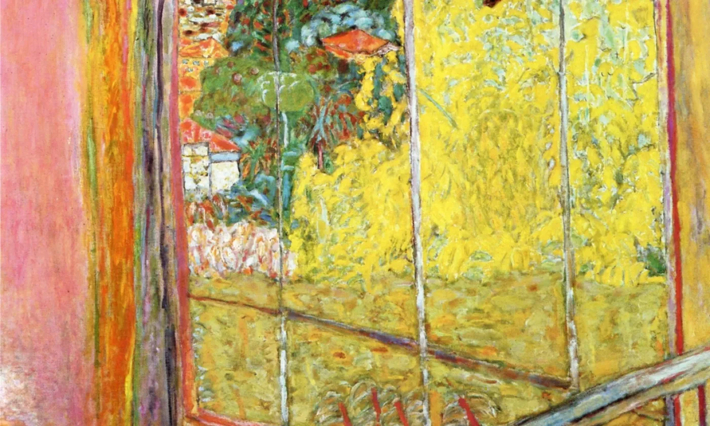 Pierre Bonnard, Fenêtre ouverte sur la Seine à Vernon, vers 1911. Huile sur toile. Collection du Musée des beaux-arts de Nice. © Ville de Nice / Photo: Muriel Anssens